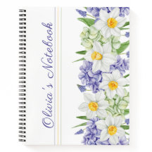 Fleurs de printemps aquarelles vert violet jaune