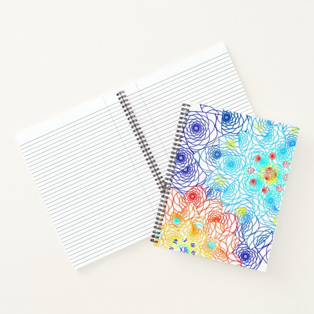 Carnet Fleurs de printemps colorées (Intérieur)