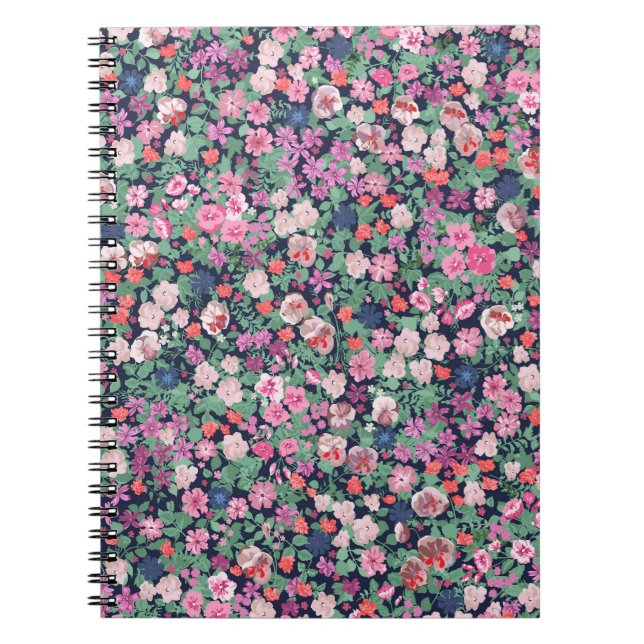 Carnet Fleurs de printemps : impression plante transparen (Devant)