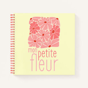 Carnet Fleurs de printemps Retro Daisies Citation françai