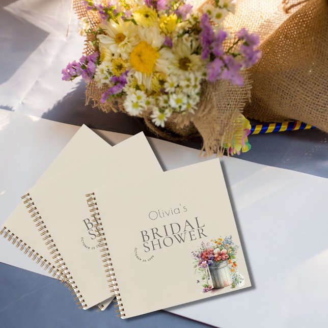 Carnet Fleurs de printemps romantiques Vase Fête des mari (Créateur téléchargé)
