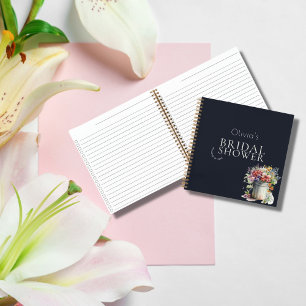 Carnet Fleurs de printemps romantiques Vase Fête des mari