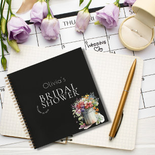 Carnet Fleurs de printemps romantiques Vase Fête des mari