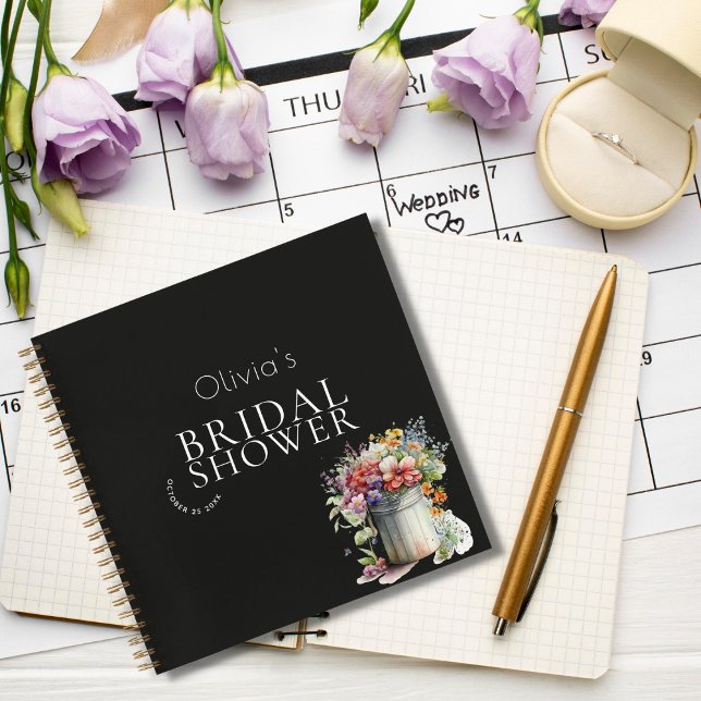 Carnet Fleurs de printemps romantiques Vase Fête des mari (Créateur téléchargé)