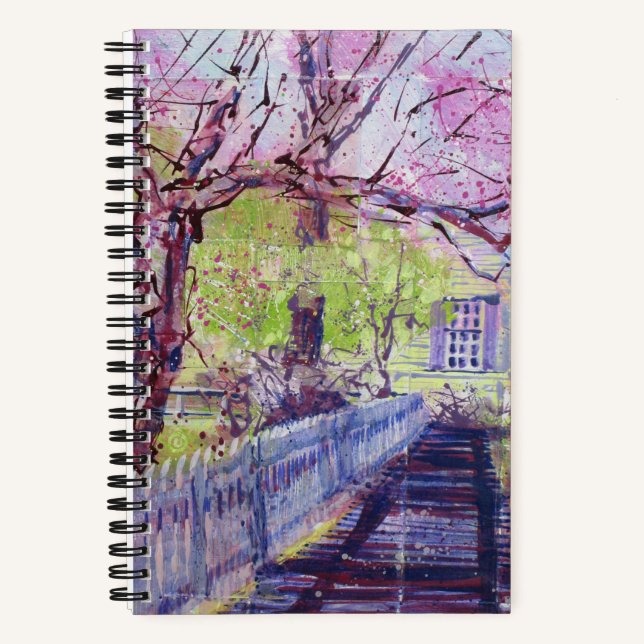 Carnet Fleurs de redbud roses à Williamsburg Virginie (Recto)