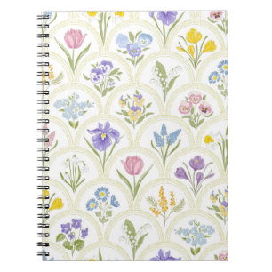 Carnet Fleurs de variété du jardin de printemps en médail