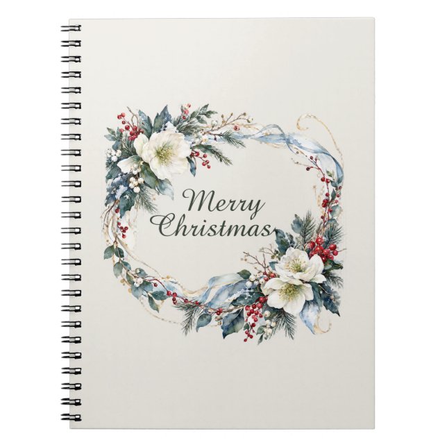 Carnet Fleurs d'hiver (Devant)