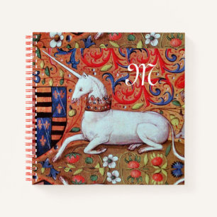 CARNET FLEURS D'IMAGINAIRE ET D'UNICORNE, MOTIFS FLORAUX 