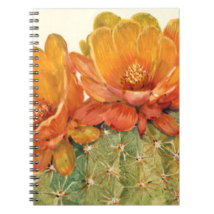 Carnet Fleurs d'orange de cactus
