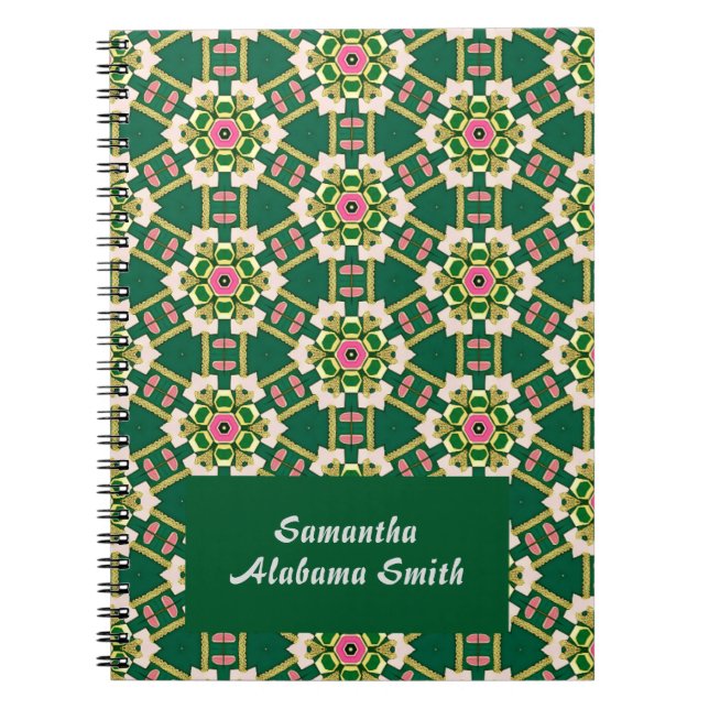 Carnet Fleurs Dorées (Devant)