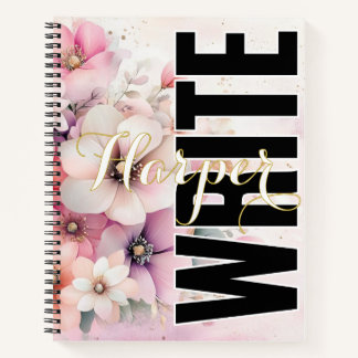 Carnet Fleurs Douces et Rosées Jolies 
