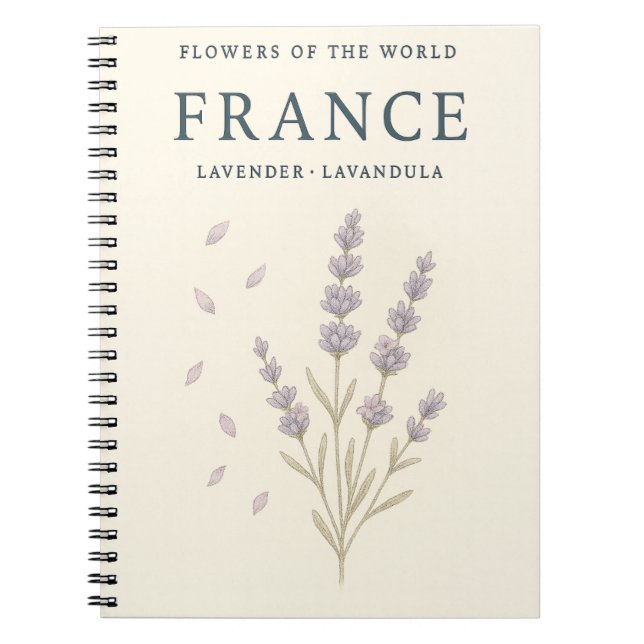 Carnet Fleurs du Monde — Lavande de France (Devant)