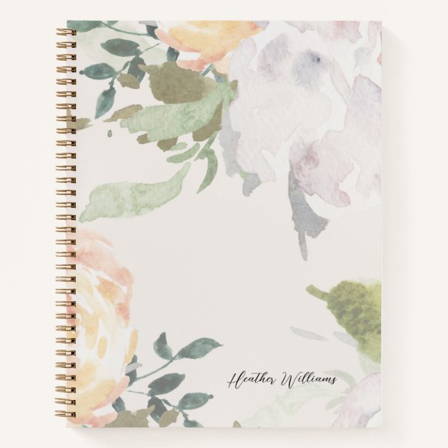 Carnet Fleurs Élégantes (Devant)