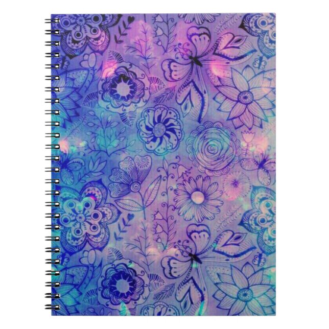 Carnet Fleurs et papillons (Devant)