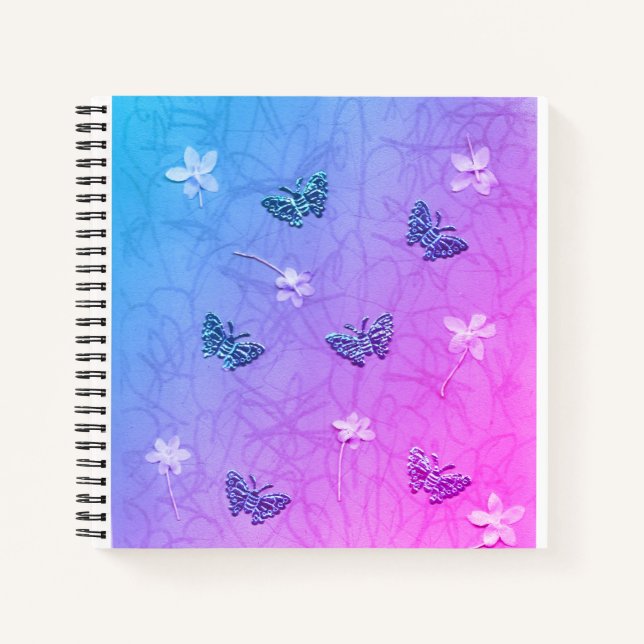 Carnet Fleurs et papillons (Devant)