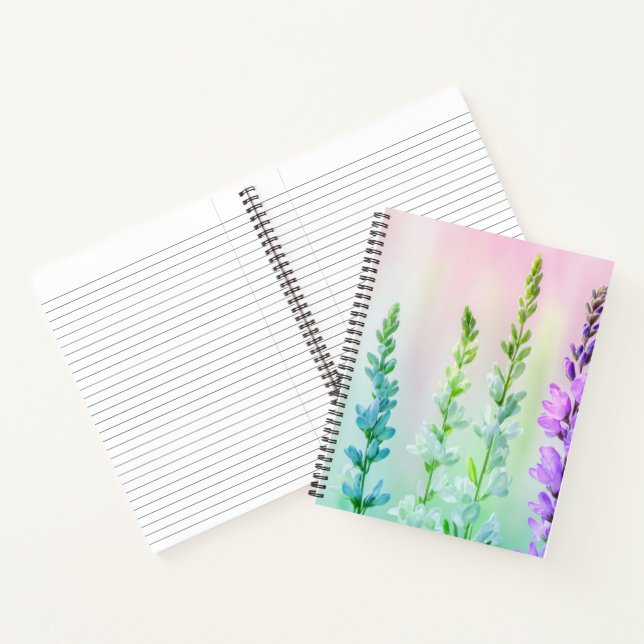 Carnet Fleurs Éthérées Colorisées (Intérieur)