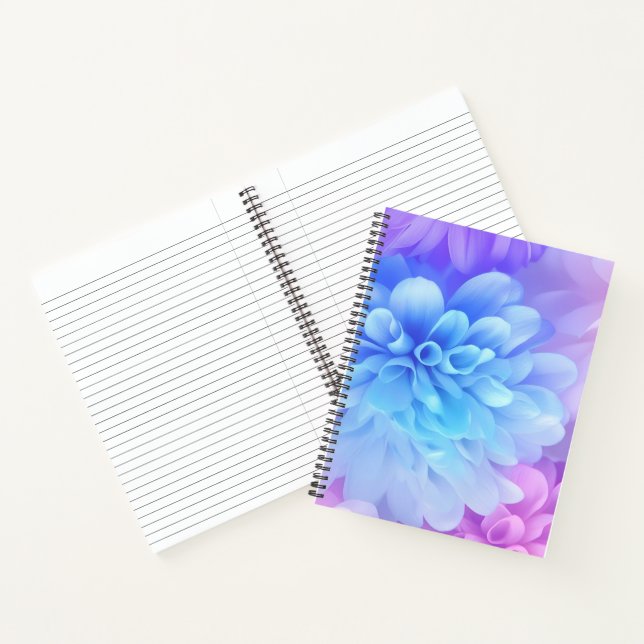 Carnet Fleurs Éthérées Pastel Colorées (Intérieur)