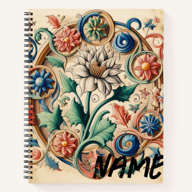 Carnet Fleurs éthériques en Harmonie (Devant)