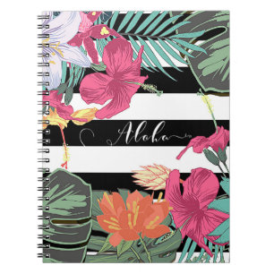 Carnet Fleurs Feuilles Floral Tropical Chic Botanique