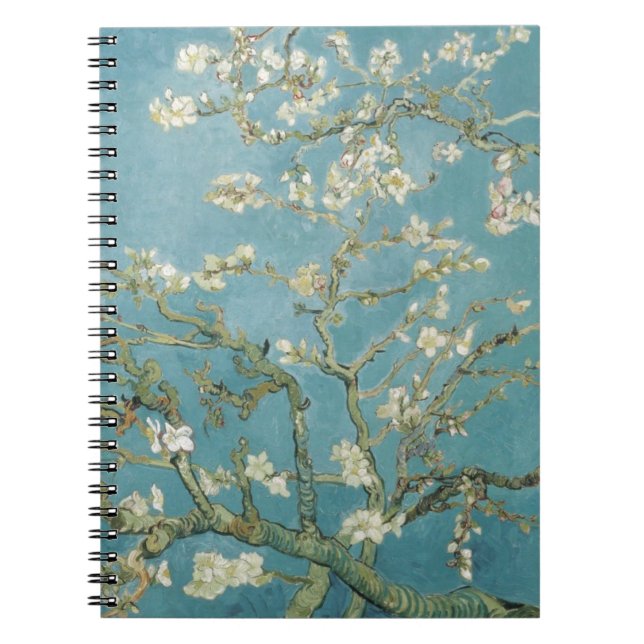 Carnet Fleurs Gogh Branches Fleurs d'amandier Nature (Devant)