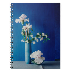 Carnet Fleurs Iris blancs dans le Vase