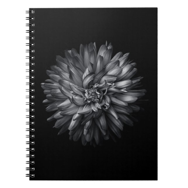 Carnet Fleurs jardins En Noir Et Blanc 20 (Devant)