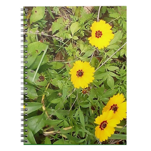 Carnet Fleurs jaunes (Devant)