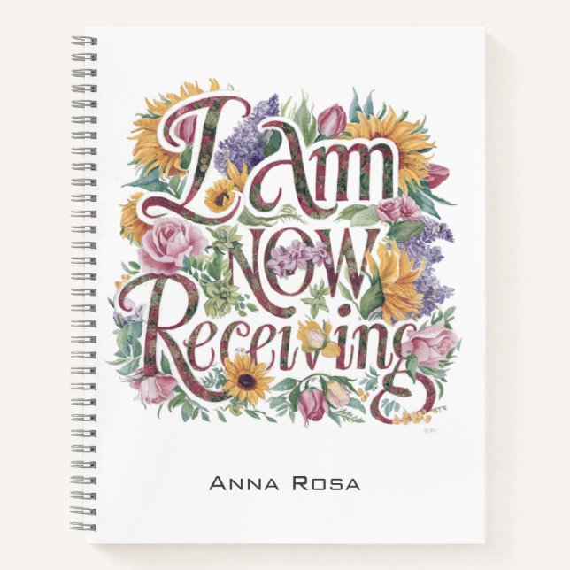 Carnet *~* Fleurs JE REÇOIS MAINTENANT LE Manifeste AP85  (Devant)