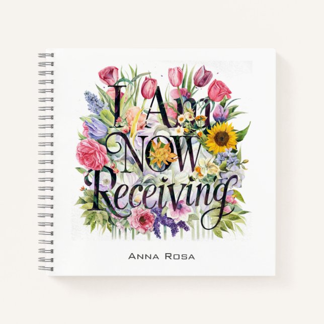 Carnet *~* Fleurs JE REÇOIS MAINTENANT LE Manifeste AP85 (Devant)