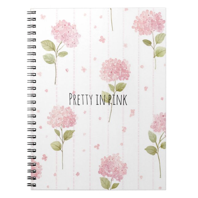 Carnet Fleurs jolies en rose   (Devant)