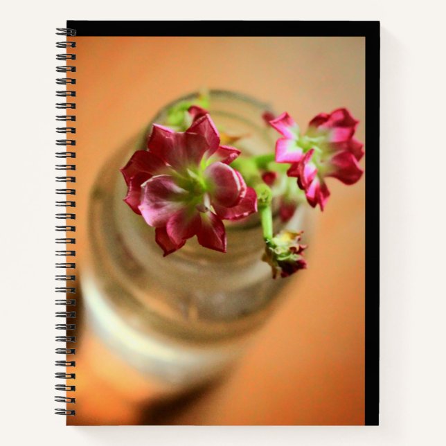Carnet Fleurs Magenta (Devant)