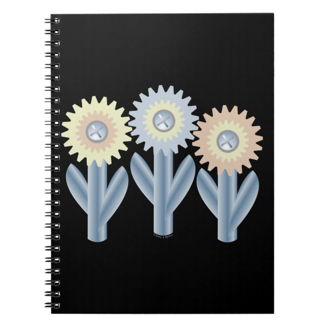 Carnet Fleurs mécaniques (Devant)
