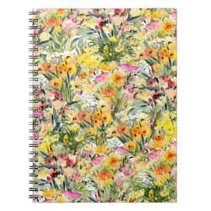 Carnet Fleurs Minuscules Champ : Aquarelle Lumineuse.
