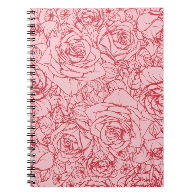 Carnet Fleurs Motif 14 (Devant)