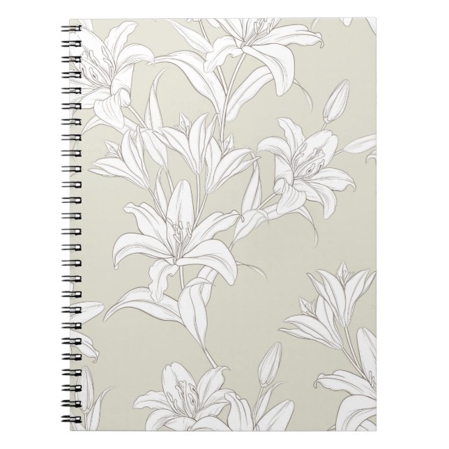Carnet Fleurs Motif 9 (Devant)