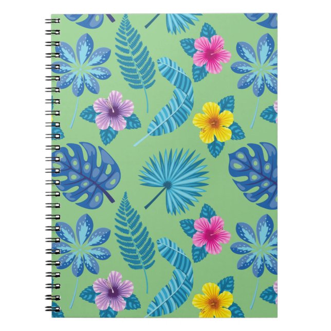 Carnet Fleurs motifs Colorée Mignonne brillante (Devant)