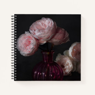 Carnet Fleurs   Pale Pink Peonies dans Vase