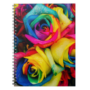 Carnet Fleurs pétalées de couleur aérée