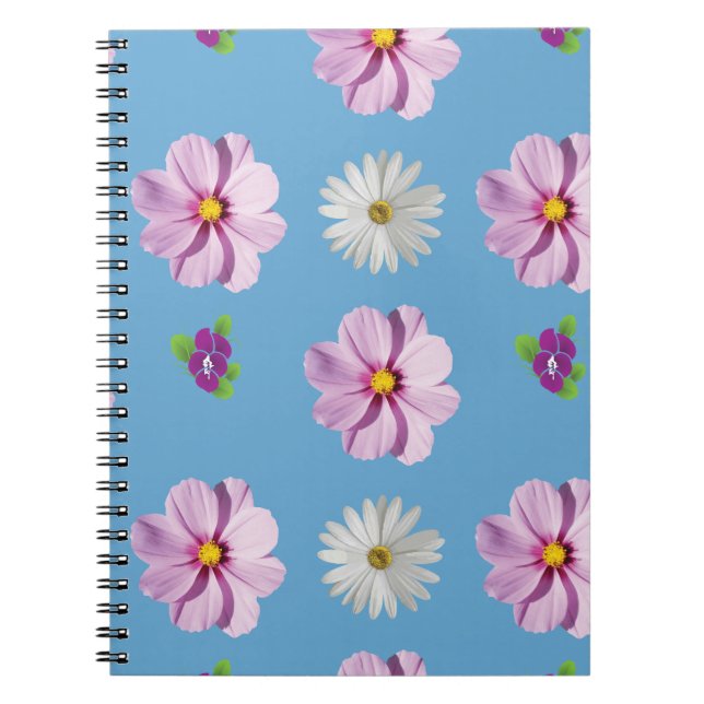 Carnet Fleurs roses (Devant)