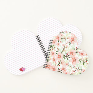 Carnet Fleurs roses