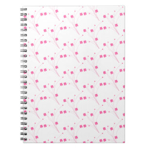 Carnet Fleurs roses Bubblegum, Petite impression Florale