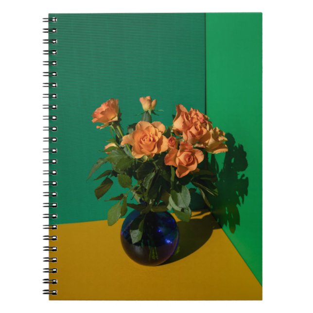 Carnet Fleurs | Roses dans Vase (Devant)