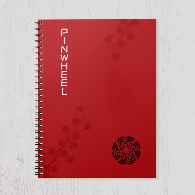 Carnet Fleurs Rouge Gras (Créateur téléchargé)