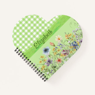Carnet Fleurs sauvages dans le vert