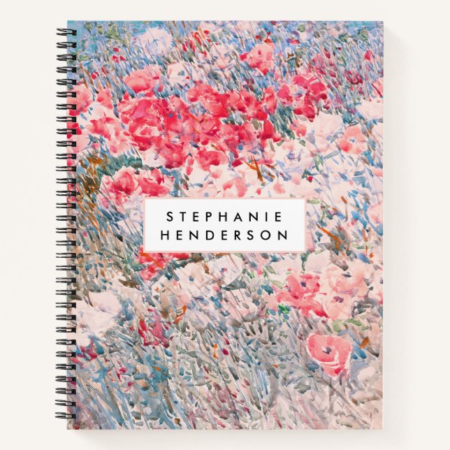 Carnet Fleurs sauvages de champ aquarelle (Devant)