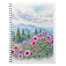 Fleurs sauvages de montagne à l'aquarelle et sérén