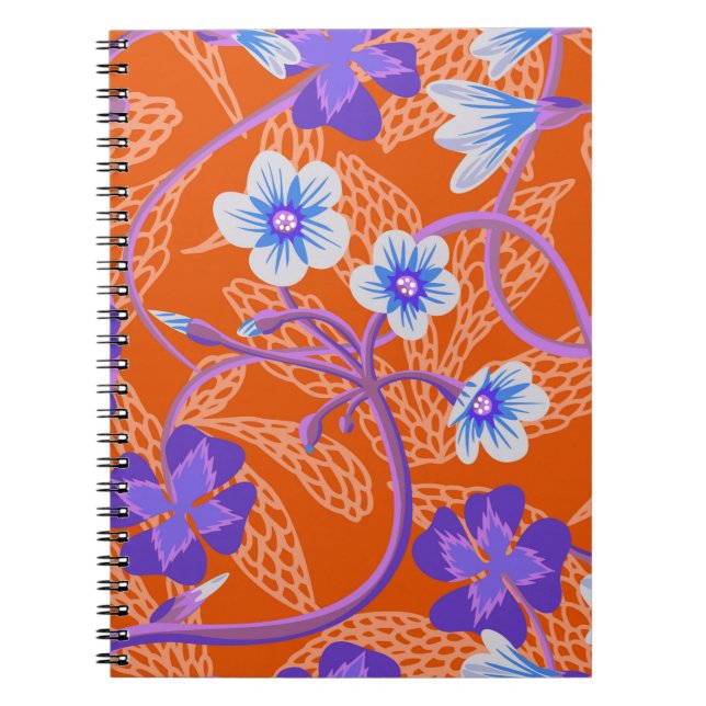 Carnet Fleurs sauvages décoratifs fleuris. Bac à fleurs d (Devant)