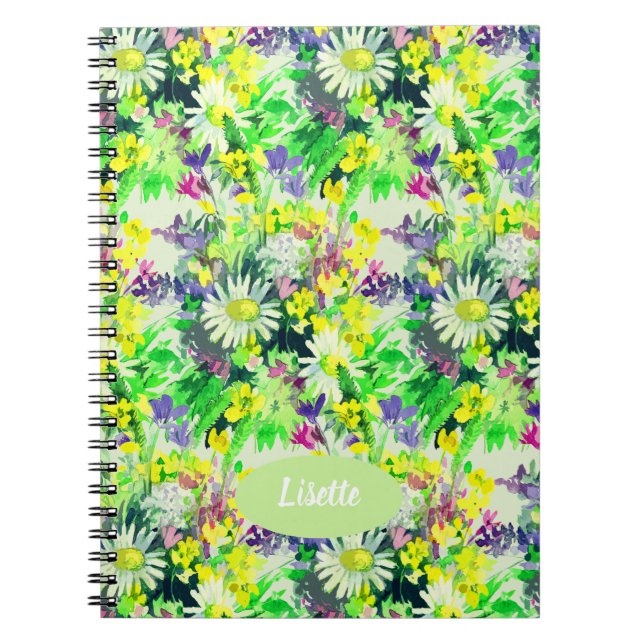 Carnet Fleurs sauvages lumineuses d'été  (Devant)
