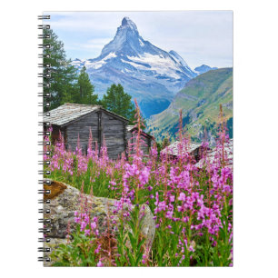 Carnet Fleurs Summer Matterhorn Suisse