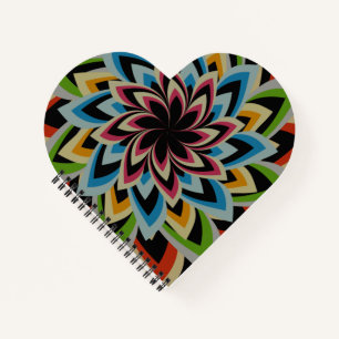 CARNET FLEURS TOURBILLON COLORÉES